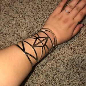 Gorgeous Silver Geometric Adjustable Bracelet